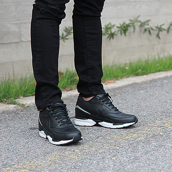 re-design. 키높이 5.5cm daily sneakers - sh (black ver.)