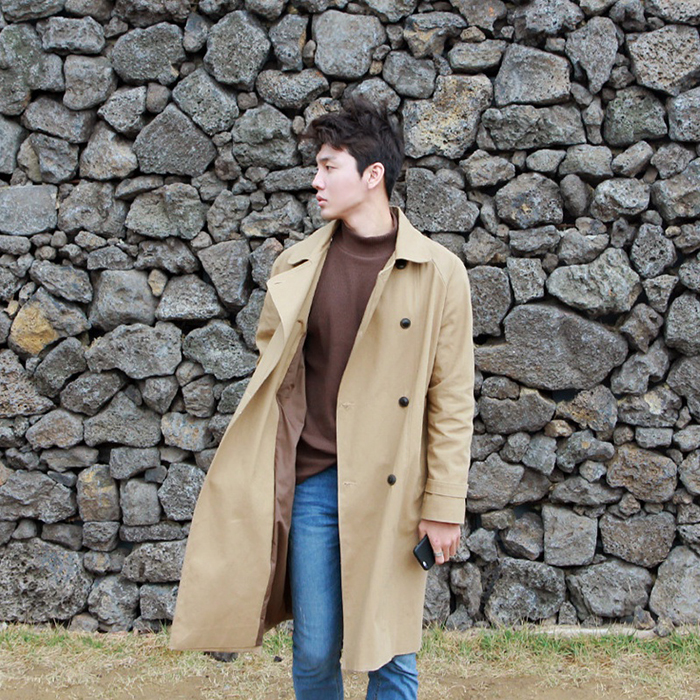 (Coated cotton.) trench coat - ct (3color)