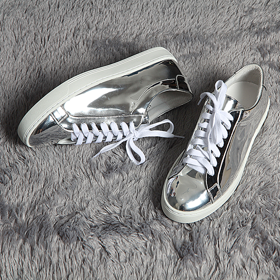 JOSTA MADE. +5cm Common projects basic sneakers (silver ver.2)